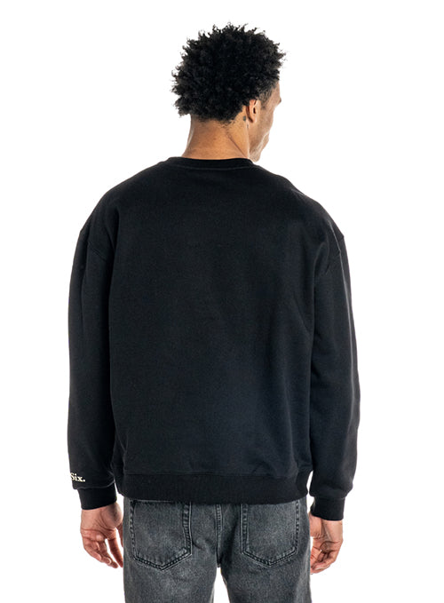 Bucks In Six x The Wild Collective Logos Milwaukee Bucks Crewneck Sweatshirt-back