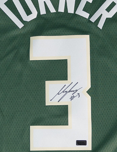 Signed Nike 2022 Icon Edition Myles Turner Milwaukee Bucks Swingman Jersey-signature