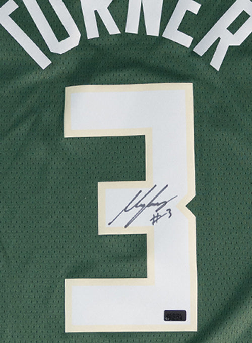 Signed Nike 2022 Icon Edition Myles Turner Milwaukee Bucks Swingman Jersey-signature