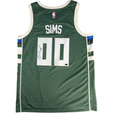 Signed Nike 2022 Icon Edition Jericho Sims Milwaukee Bucks Swingman Jersey-back