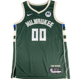 Signed Nike 2022 Icon Edition Jericho Sims Milwaukee Bucks Swingman Jersey