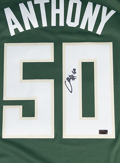 Signed Nike 2022 Icon Edition Cole Anthony Milwaukee Bucks Swingman Jersey-signature