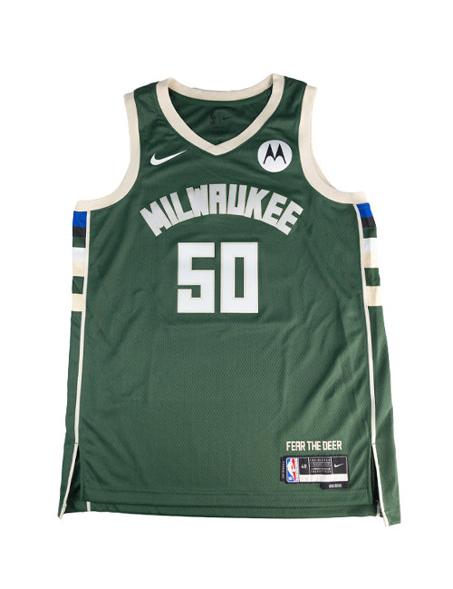 Signed Nike 2022 Icon Edition Cole Anthony Milwaukee Bucks Swingman Jersey-front