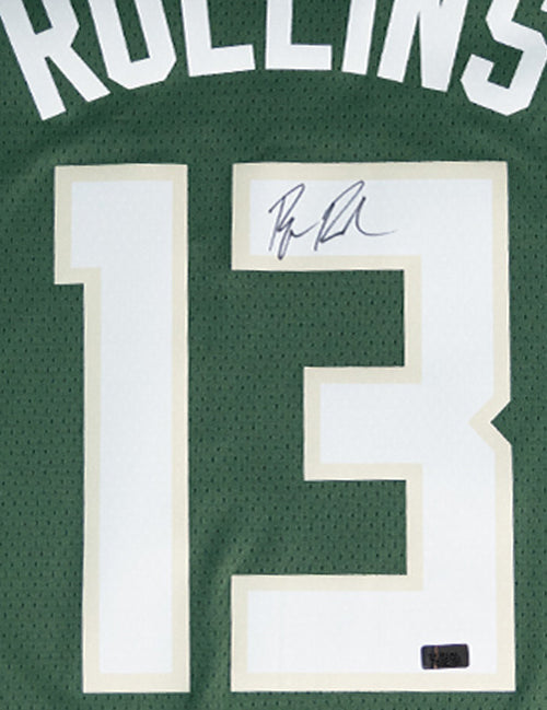 Signed Nike 2022 Icon Edition Ryan Rollins Milwaukee Bucks Swingman Jersey-signature