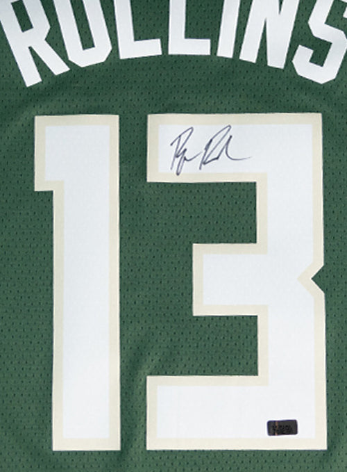 Signed Nike 2022 Icon Edition Ryan Rollins Milwaukee Bucks Swingman Jersey-signature