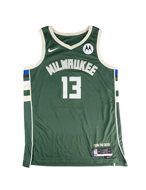 Signed Nike 2022 Icon Edition Ryan Rollins Milwaukee Bucks Swingman Jersey-front