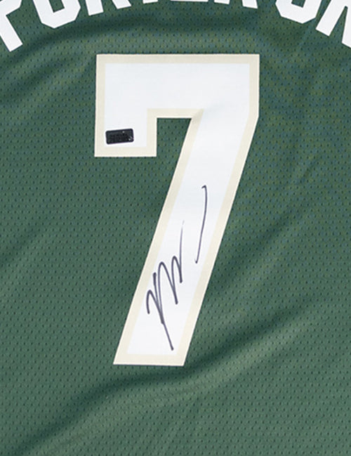 Signed Nike 2022 Icon Edition Kevin Porter Jr. Milwaukee Bucks Swingman Jersey-signature