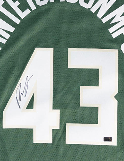 Signed Nike 2022 Icon Edition Thanasis Antetokounmpo Milwaukee Bucks Swingman Jersey-signature