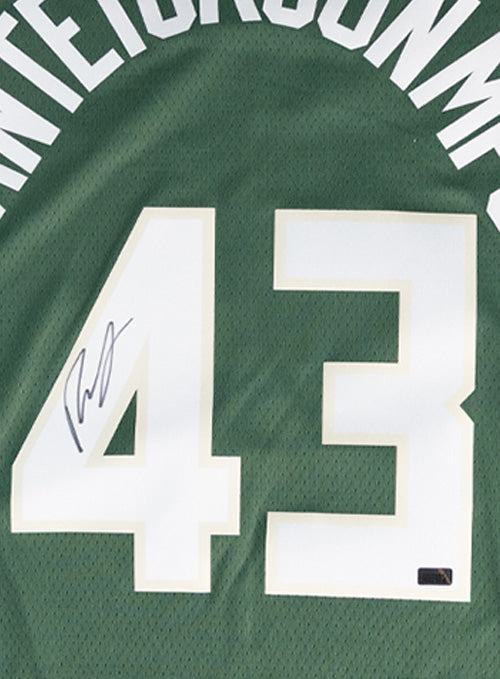Signed Nike 2022 Icon Edition Thanasis Antetokounmpo Milwaukee Bucks Swingman Jersey-signature