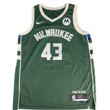 Signed Nike 2022 Icon Edition Thanasis Antetokounmpo Milwaukee Bucks Swingman Jersey-front
