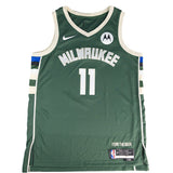Signed Nike 2022 Icon Edition Garry Harris Milwaukee Bucks Swingman Jersey-front