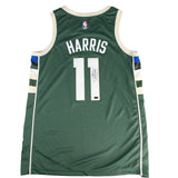 Signed Nike 2022 Icon Edition Garry Harris Milwaukee Bucks Swingman Jersey-back