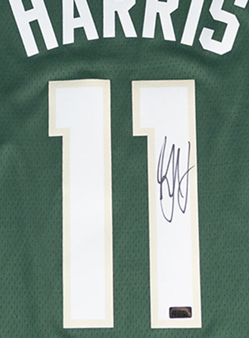Signed Nike 2022 Icon Edition Garry Harris Milwaukee Bucks Swingman Jersey-signature