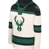 Youth Icon Hockey Milwaukee Bucks Hooded Sweatshirt