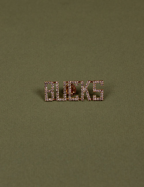 Crystal Milwaukee Bucks Wordmark Pin