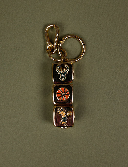 Milwaukee Bucks Spinner Keychain-side 3