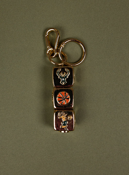 Milwaukee Bucks Spinner Keychain-side 3