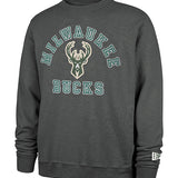'47 Brand Well Worn Milwaukee Bucks Terry Crewneck Sweatshirt
