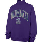 Women's 47 Brand Vantage HWC '93 Milwaukee Bucks Mock Neck Pullover