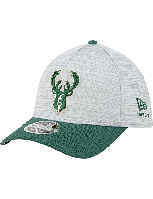 New Era 39Thirty Icon Milwaukee Bucks M-Crown Tech Flex Hat-left