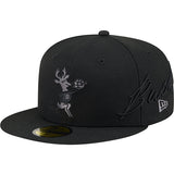 New Era 59Fifty Scripted Milwaukee Bucks Fitted Hat-left