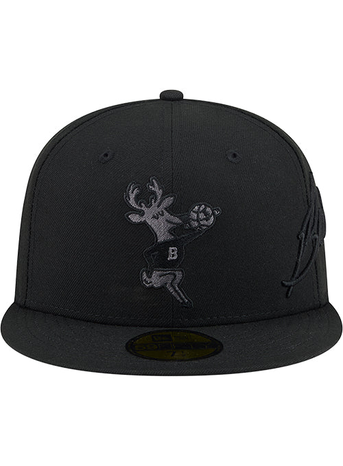 New Era 59Fifty Scripted Milwaukee Bucks Fitted Hat-front