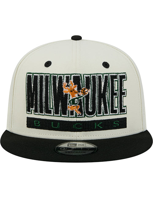New Era 9Fifty HWC '68 Classic Milwaukee Bucks Snapback Hat-front