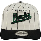 New Era 19Twenty HWC '68 Milwaukee Bucks Pinstripe Snapback Hat