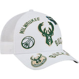 New Era 9Forty M-Crown All Over Milwaukee Bucks Snapback Hat-right