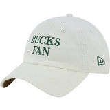 Women's New Era Fan Corduroy Milwaukee Bucks Adjustable Hat