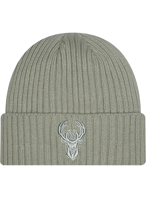 New Era Color Pack Olive Milwaukee Bucks Cuffed Knit Hat