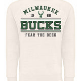Sportiqe Dempsy Harmon Milwaukee Bucks Crewneck Sweatshirt-front