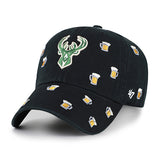 '47 Brand Clean Up Beer Confetti Milwaukee Bucks Adjustable Hat-left