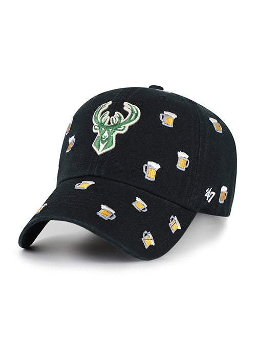 '47 Brand Clean Up Beer Confetti Milwaukee Bucks Adjustable Hat-left