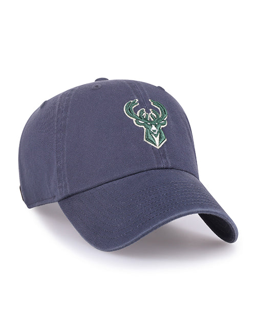 '47 Brand Icon Vintage Navy Clean Up Milwaukee Bucks Adjustable Hat-right
