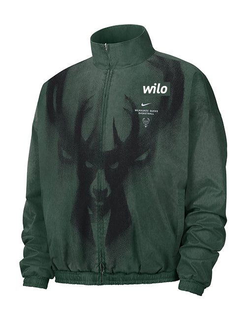 Nike Game Theater Loud Milwaukee Bucks Woven Jacket-front
