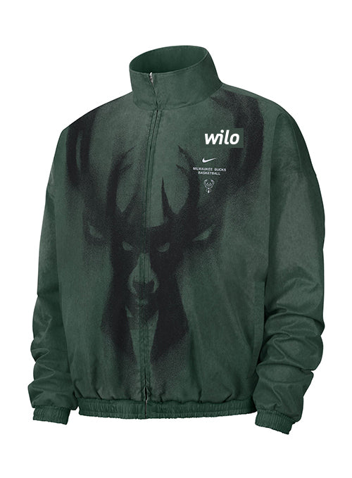 Nike Game Theater Loud Milwaukee Bucks Woven Jacket-front