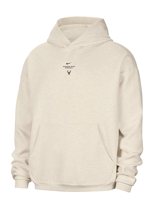Nike Standard Issue Dri-Fit Milwaukee Bucks Stretch Hooded Sweatshirt-front