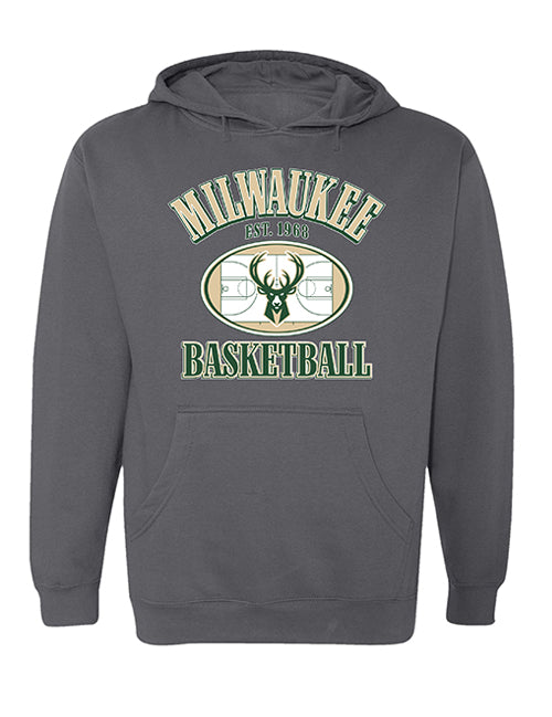 Item Of The Game Full Court Milwaukee Bucks Hooded Sweatshirt