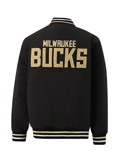 Ultra Game Head Honcho Milwaukee Bucks Twill Jacket=back