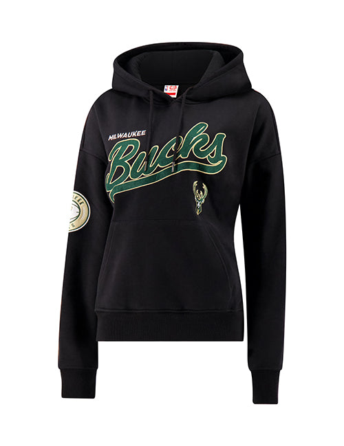 Women's Ultra Game Quick Moves Milwaukee Bucks Hooded Sweatshirt