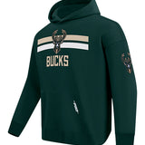 Pro Standard Sweep Milwaukee Bucks Hooded Sweatshirt-angled front