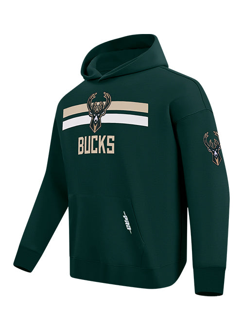 Pro Standard Sweep Milwaukee Bucks Hooded Sweatshirt-angled front