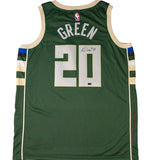 Signed Nike 2022 Icon Edition AJ Green Milwaukee Bucks Swingman Jersey