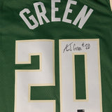 Signed Nike 2022 Icon Edition AJ Green Milwaukee Bucks Swingman Jersey
