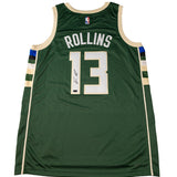 Signed Nike 2022 Icon Edition Ryan Rollins Milwaukee Bucks Swingman Jersey