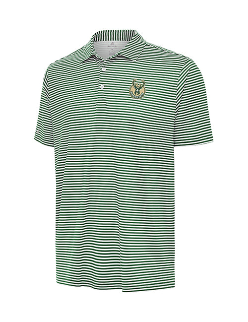 Antigua Flexstyle Green Milwaukee Bucks Skills Polo