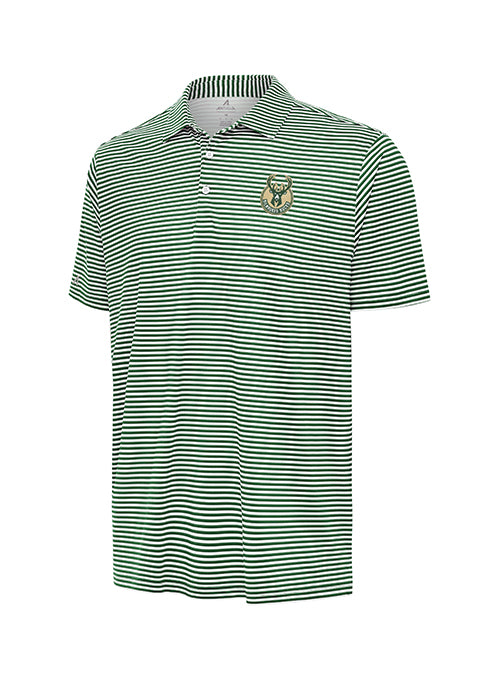 Antigua Flexstyle Green Milwaukee Bucks Skills Polo