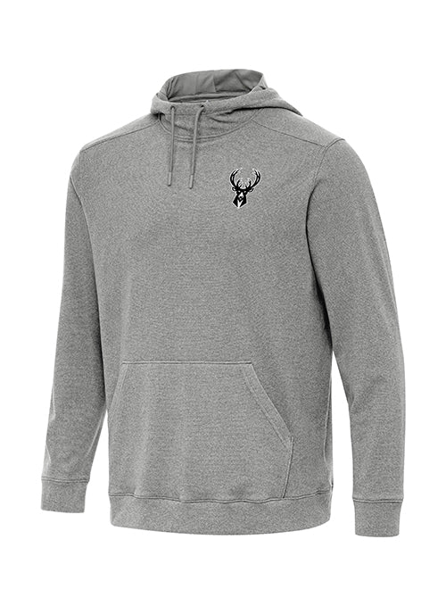 Antigua Metal Brush Cloud Milwaukee Bucks Hooded Sweatshirt