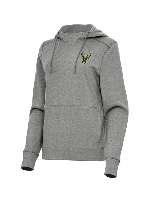 Women's Antigua Justice Milwaukee Bucks Hooded Sweatshirt